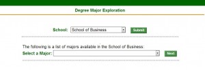 Choosing a major